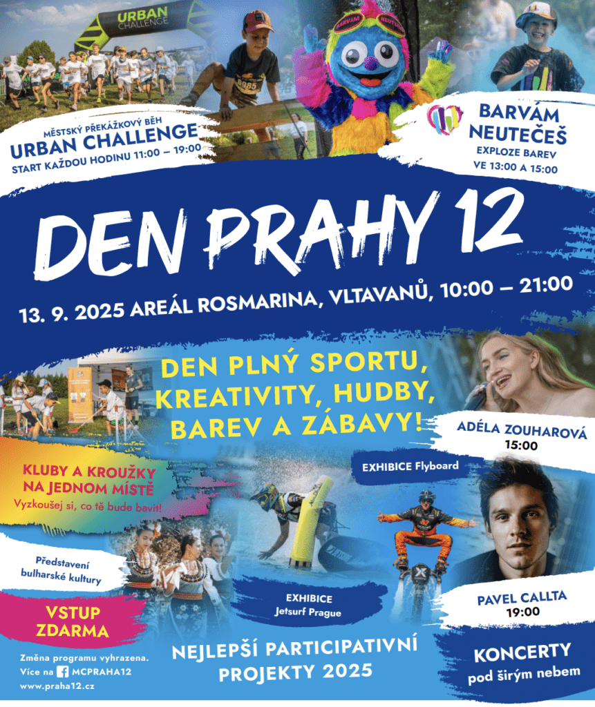 Akce v Praze - toto si nenechte ujít a přijďtě s celou rodinou a přáteli - Den Prahy 12 v Rosmarině