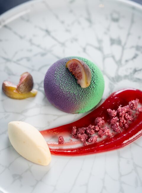 čokoládový mousse s fíky